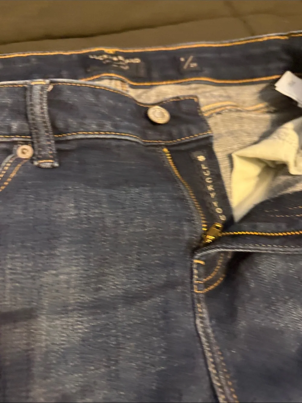 Lucky Brand The Bermuda Denim Shorts Women’s 8/29 Dark Wash Long Jean Shorts